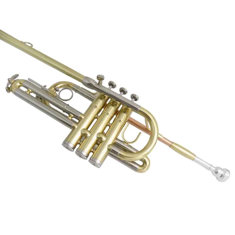 Bb Herald Trumpet Musical Instruments Lacquer Yellow Brass Body with Case Mouthpiece