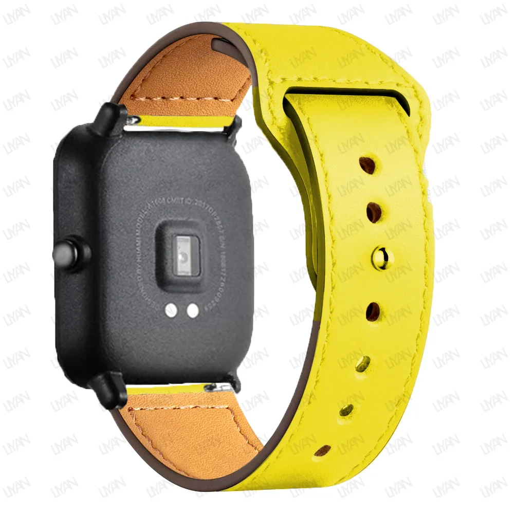 Premium Leather Watch Band - Elegant 20mm/22mm Strap Bracelet