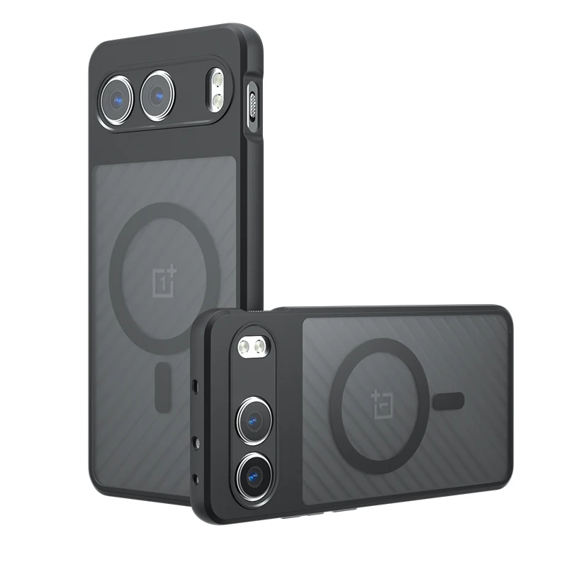 Luxury Armor Frosted Magnetic Transparent Shockproof Bumper Case