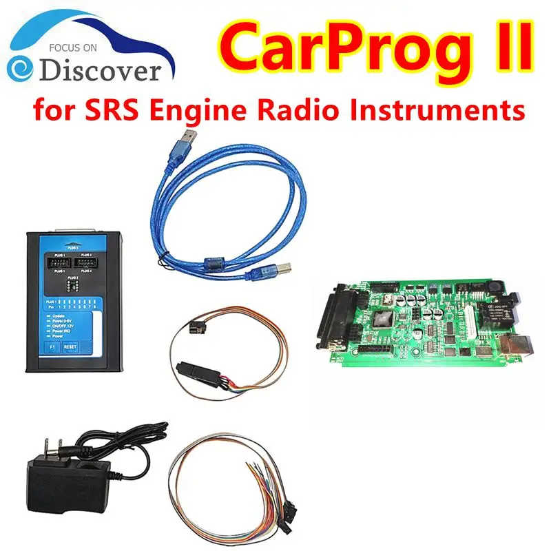 

CarProg II Full Set Reset Auto Support Multiple-Systems And Read Save Dataflash For CRASH DATA Airbag Radio IMMO Mile