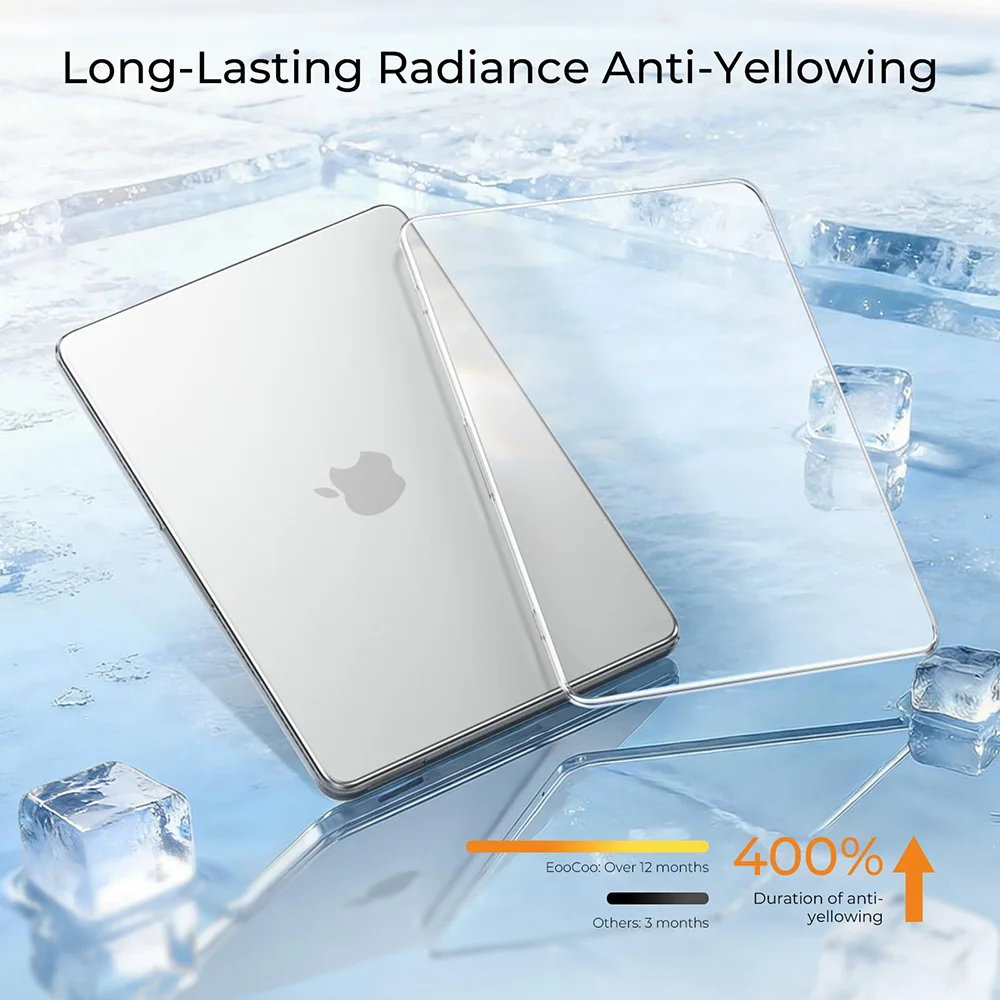 Crystal Clear Scratch-Resistant Protective Laptop Case