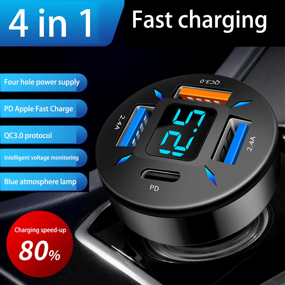 Рисунок 4 - 4 USB QC3.0 + PD USB Автомобильное