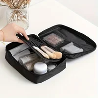 Travel Cosmetic Bag With Multi-Compartments, Makeup Organizer Pouch, Toiletry Storage Bag For Personal Care Items & Accessories 2