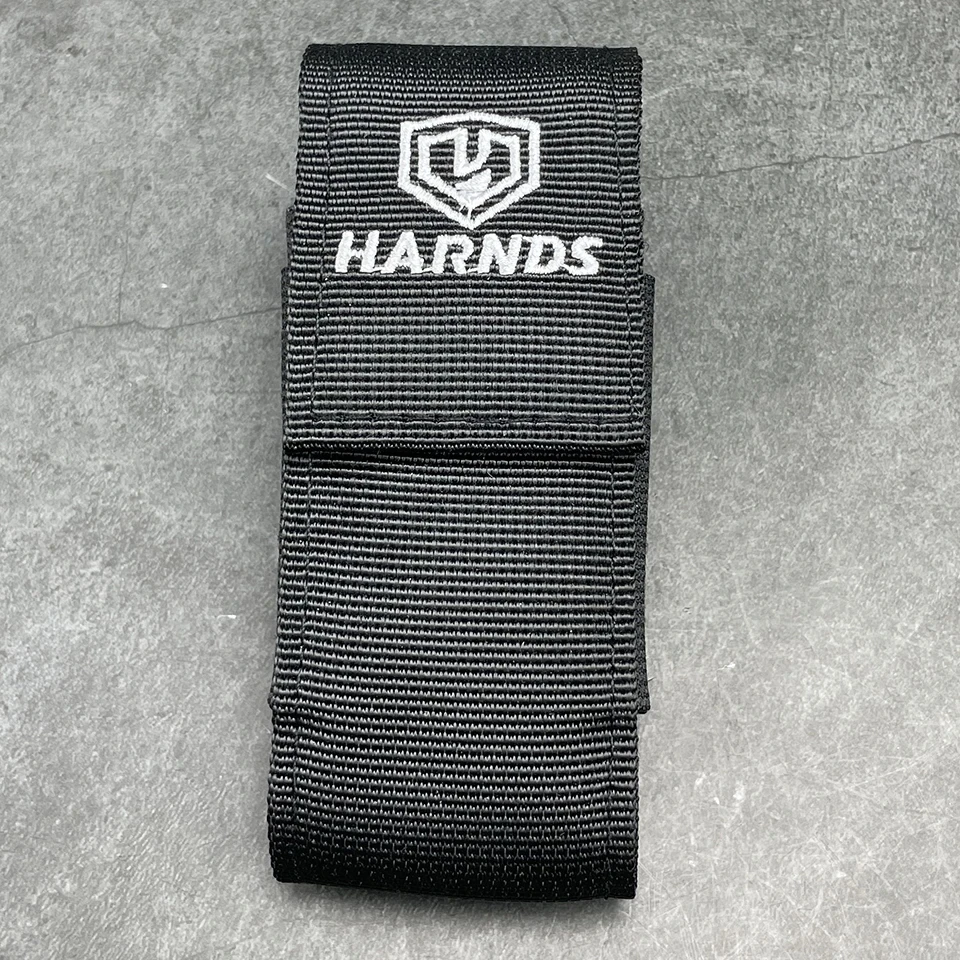 

HARNDS AK4011 Ballistic Nylon Sheath Belt Clip Multi Tool Holster with Elastic Side Panels Knife Pouch Hook And Loop Closing