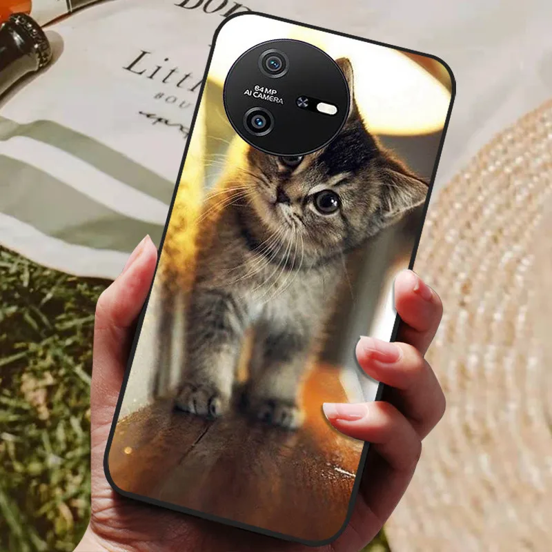 Luxurious Soft Silicone Shockproof Cat Design Case Cover