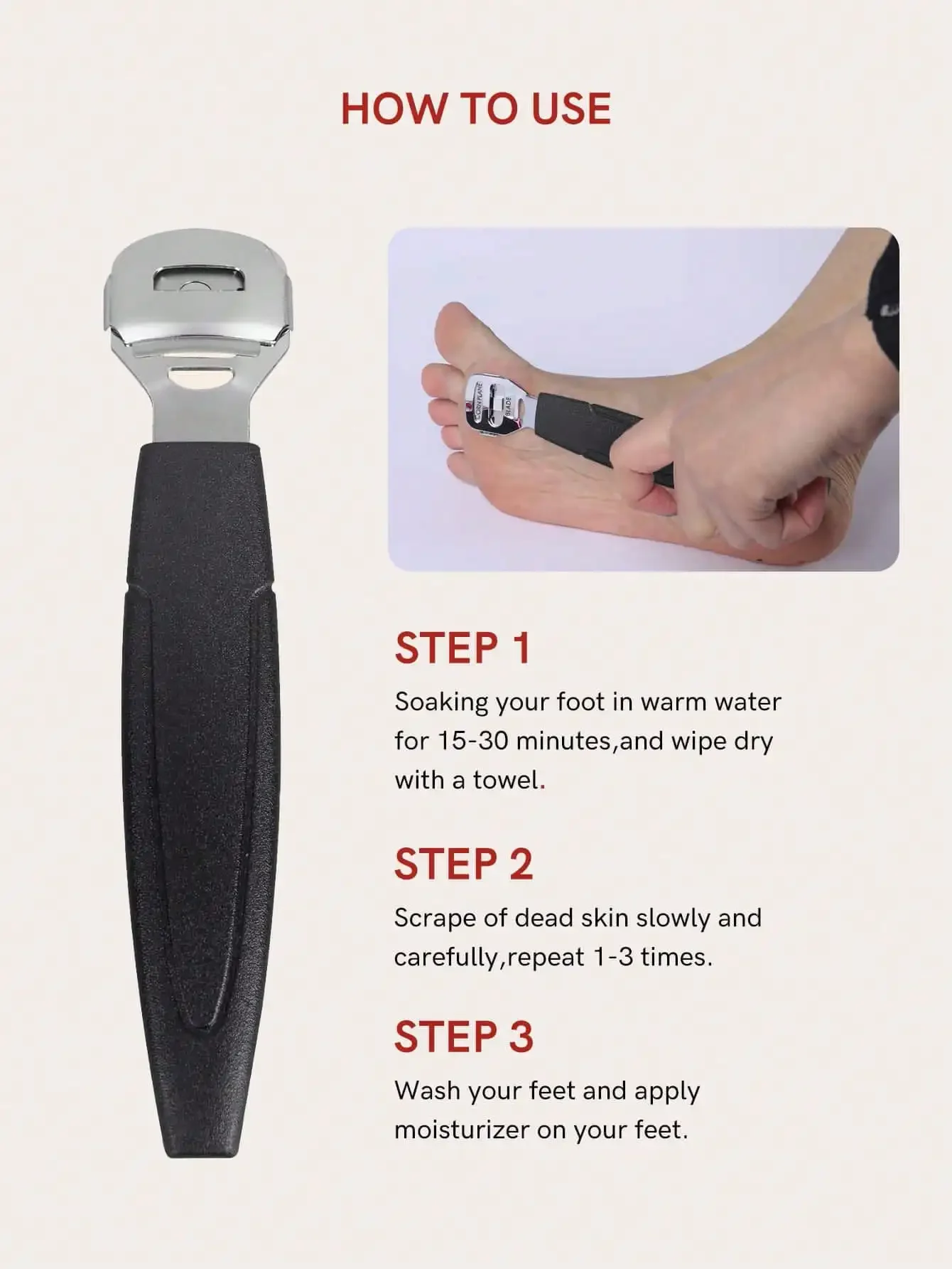 Foot Callus Remover Pedicure Tool Dead Skin Shaver