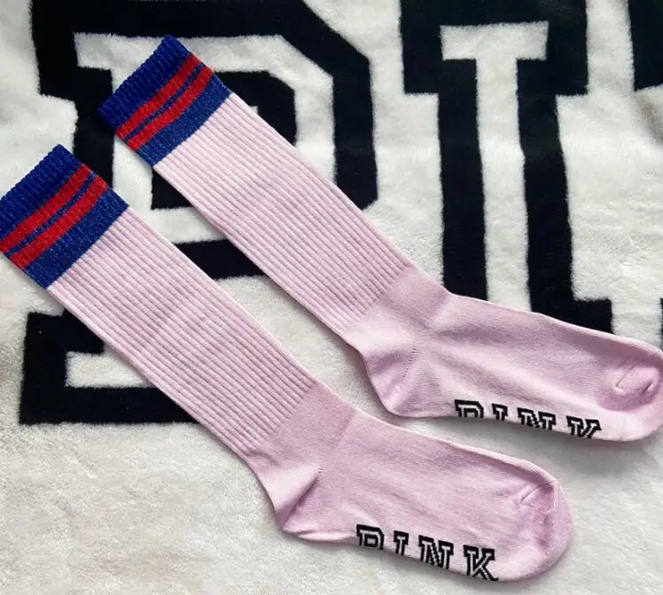 

Розовые чулки, весенние чарлидеры, носок для молодой девушки 2 пары, женские танцевальные высокие