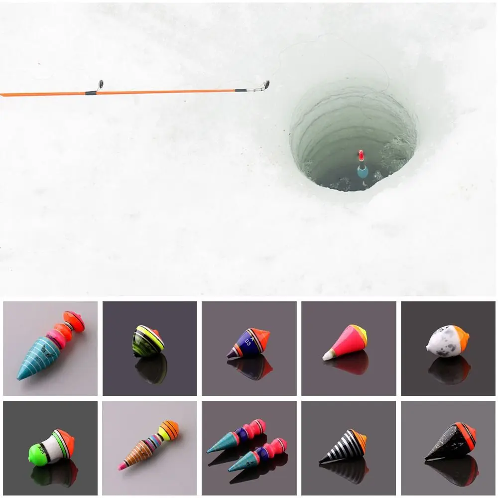 1Pc Ice Fishing Float Superfine Workmanship Freshwater Floaters 10 Styles  Colorful Fishing Float Indicator Ice Fishing Accessory