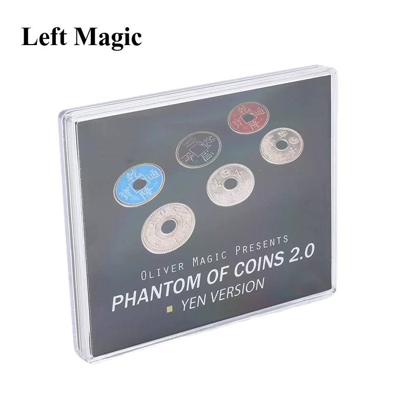 

Фантом монет 2,0 (версия Йен) Волшебная монета для фокусов появляется исчезающее изменение цвета Магия крупные планы иллюзии трюк магический реквизит