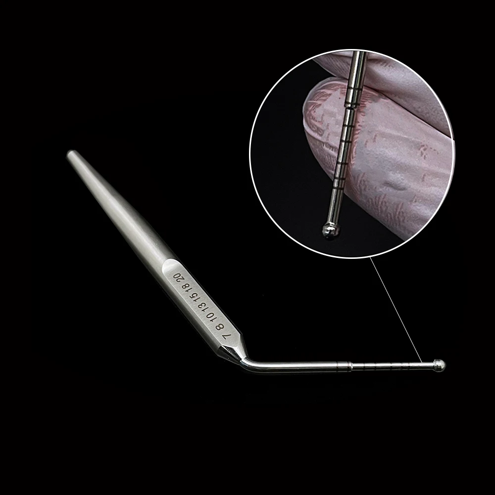 

Stainless Steel Dental Implant Depth Gingival Gauge Depth Measuring Ruler Deep Probe Dental Implant Caliper Measuring Tool