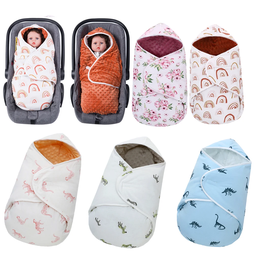 Winter Blanket Newborn Shower Blanket Wrap Sleep Sack Unisex for Babies Boys Girls Stroller Wrap Crib Bedding stroller sleeping bag