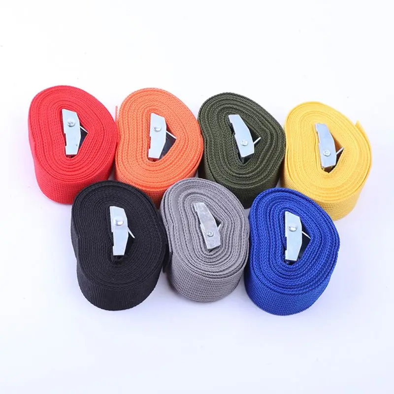 2M Buckle Tie-Down Belt cargo straps for Car motorcycle bike With Metal Buckle Tow Rope Strong Ratchet Belt for Luggage Bag