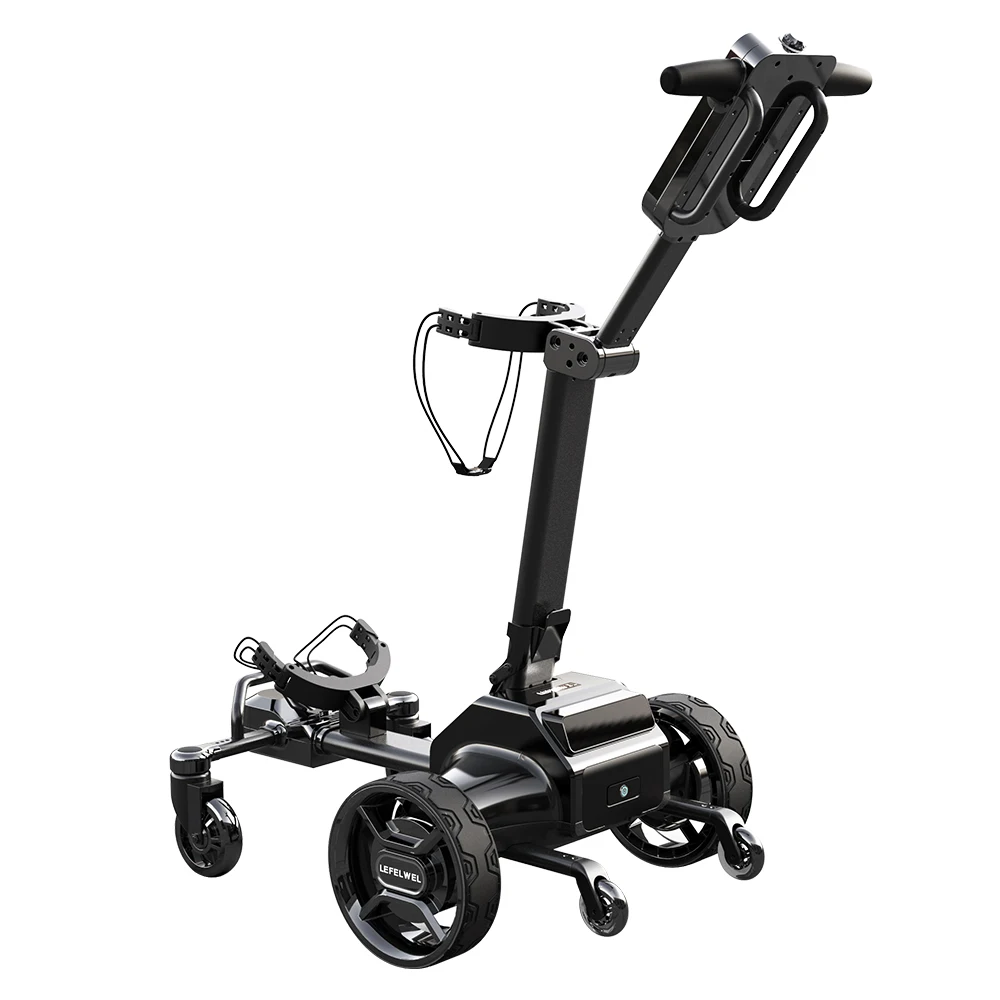 24 New Smart Automatic Follow Golf Trolley Golf Cart Lithium Battery with Remote Control 36-45 Holes G5 Electric Caddy