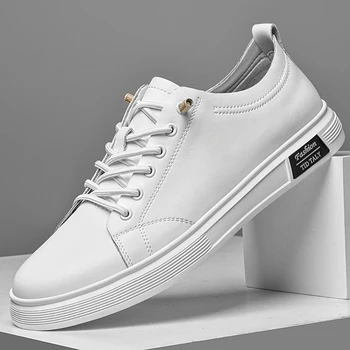 Alternative view of Casual Shoes, Cowhide Sports Shoes, Flat Shoes, Classic Men's Casual Shoes, Spring and Autumn New Styles, Trendy Casual Shoes