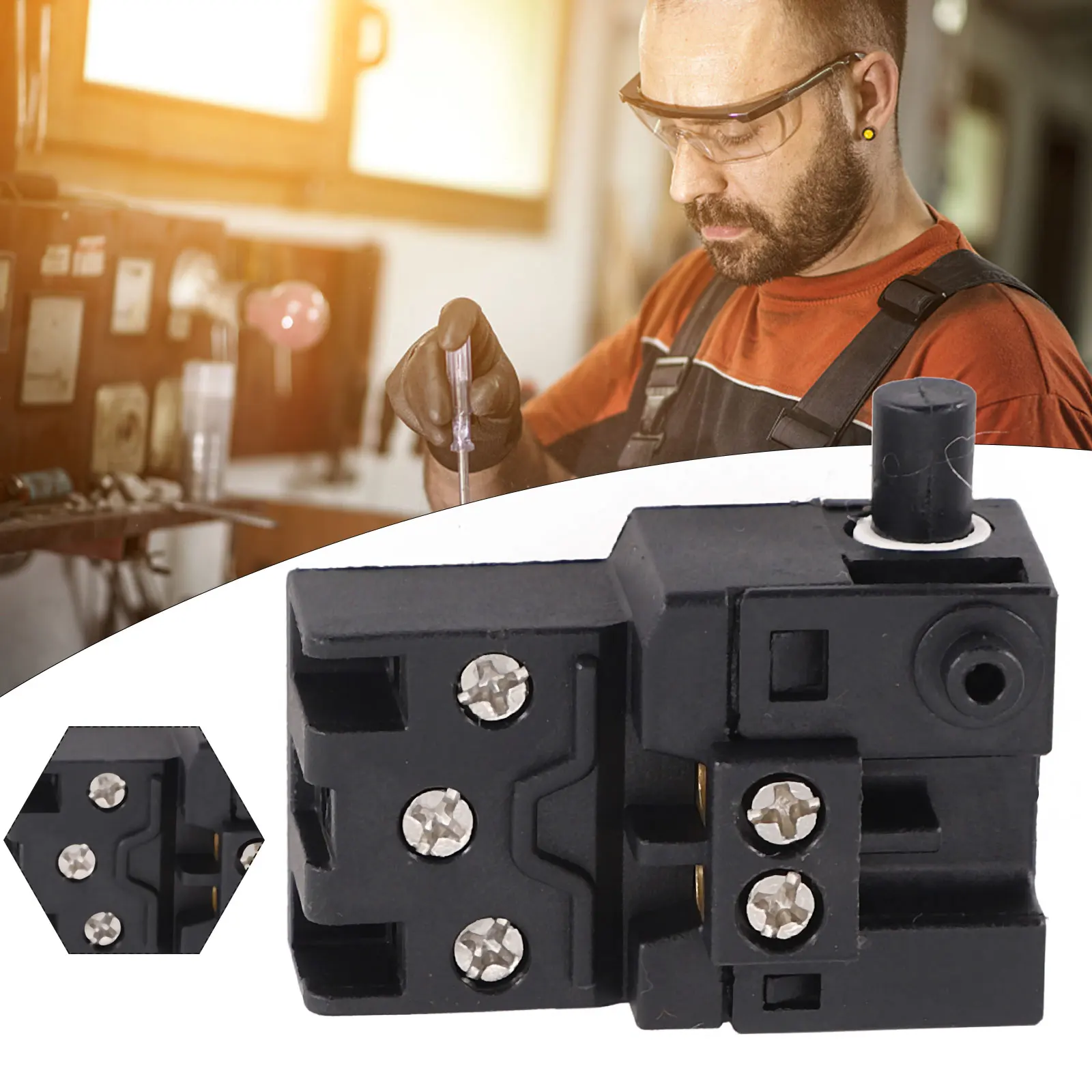 

New Practical Trigger Switch 110V 240V Accessories Accessory Black Circular Saw LS1013 LS1040 Part Replacement