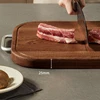 Ebony household thickening antibacterial mould-proof board fruit cutting board double-sided cutting board plus non-slip wood 2