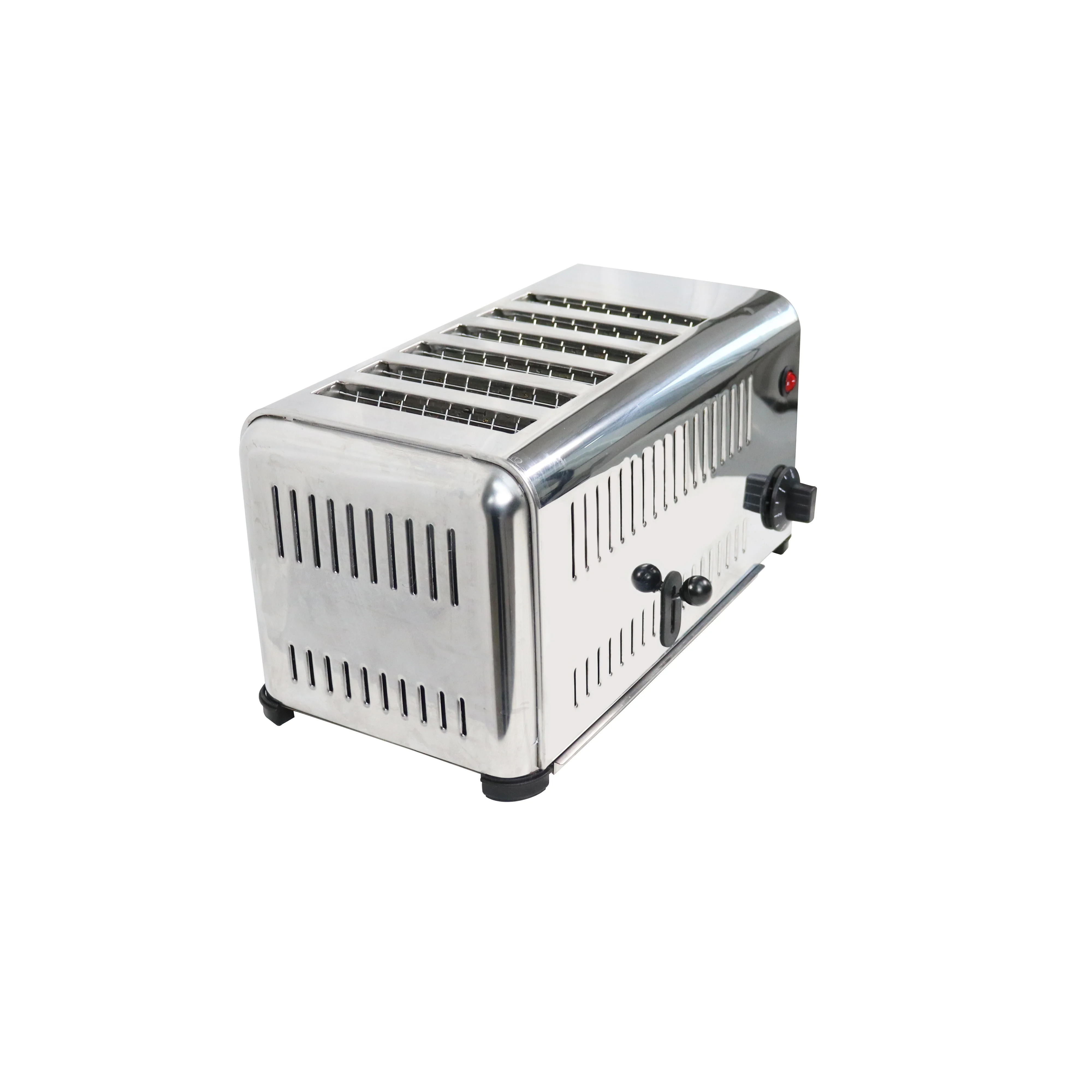 Commercial Sandwich Machine 6 Stainless Steel Electric Bread Maker Pop-Up Bread Toaster Suitable for Restaurant