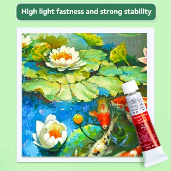 Winsor & Newton 12/18/24 Colors Oil Paints Set Professional Color Oil Paints 12ml Tube Graffiti Painting Pigments Art Supplies 4