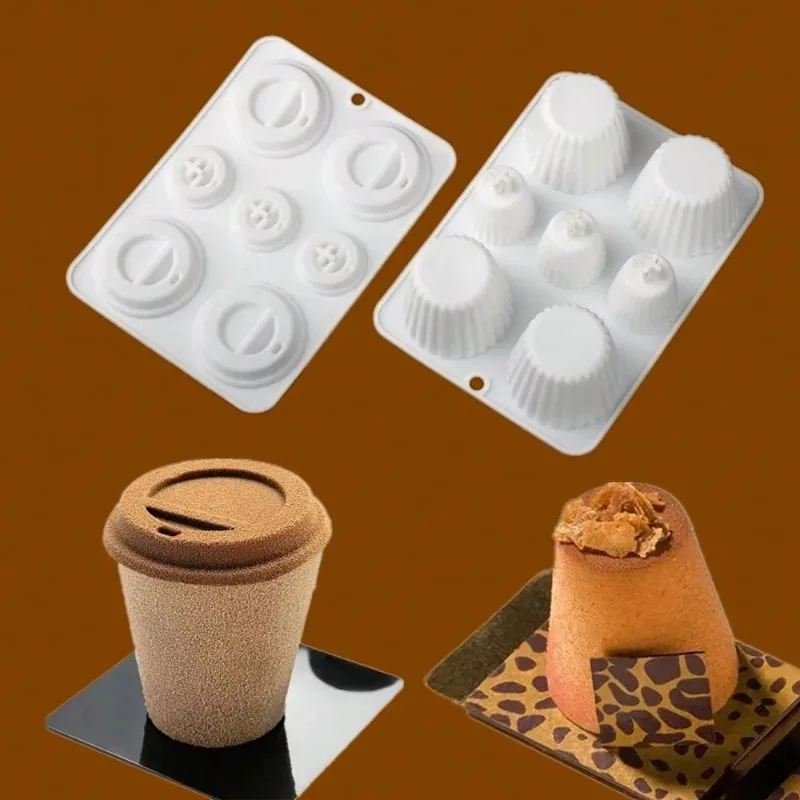 Premium Silicone Coffee Cup Mold for Baking Easy Release Design Perfect for Desserts Cakes Muffins Puddings and Pastries