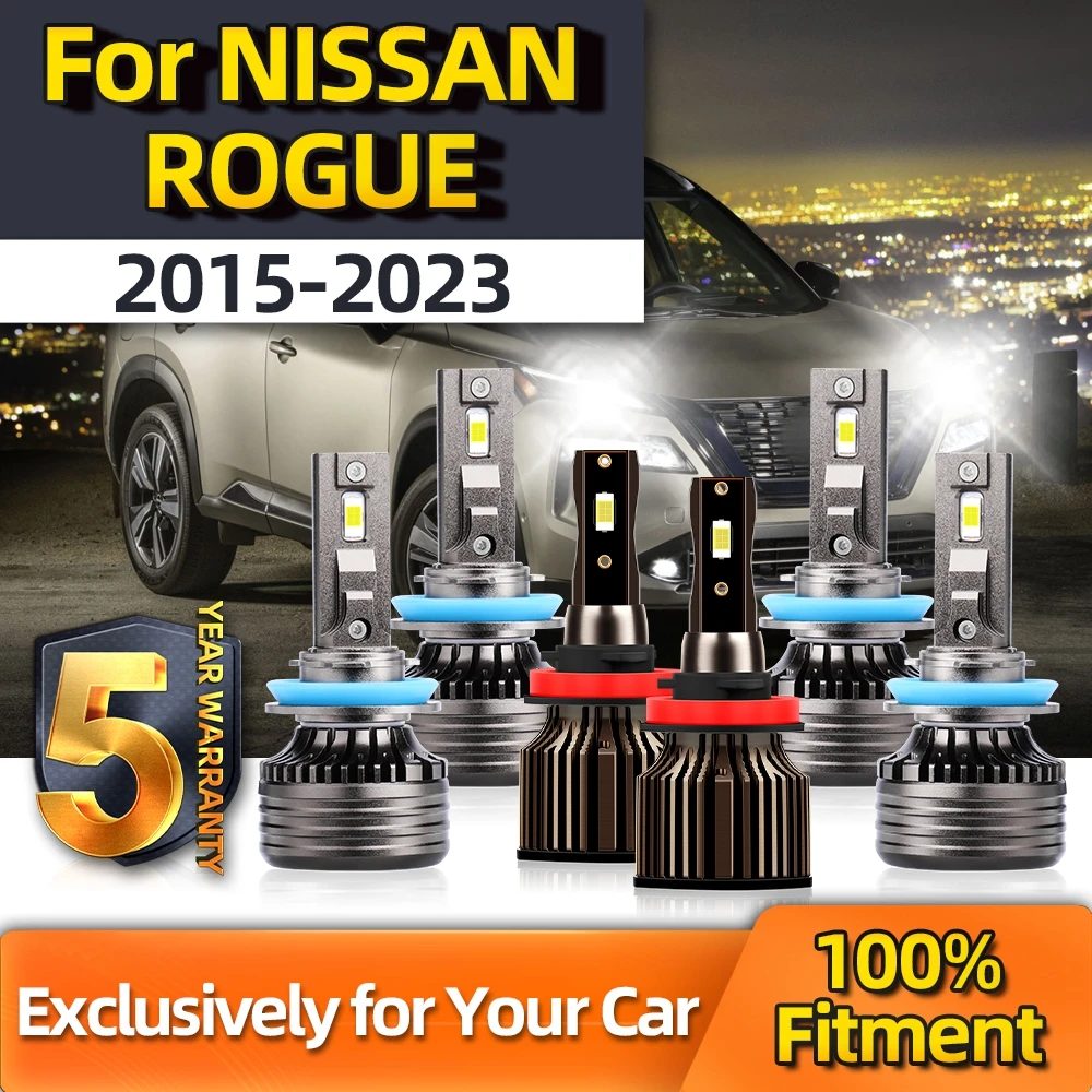 

Crossfox Bright CSP Chip Lamp Hi/Lo H9 H11+Fog Lamp H11 Super Bright Lamp For NISSAN ROGUE 2015 2016 2017 2018 2019 2020-2023