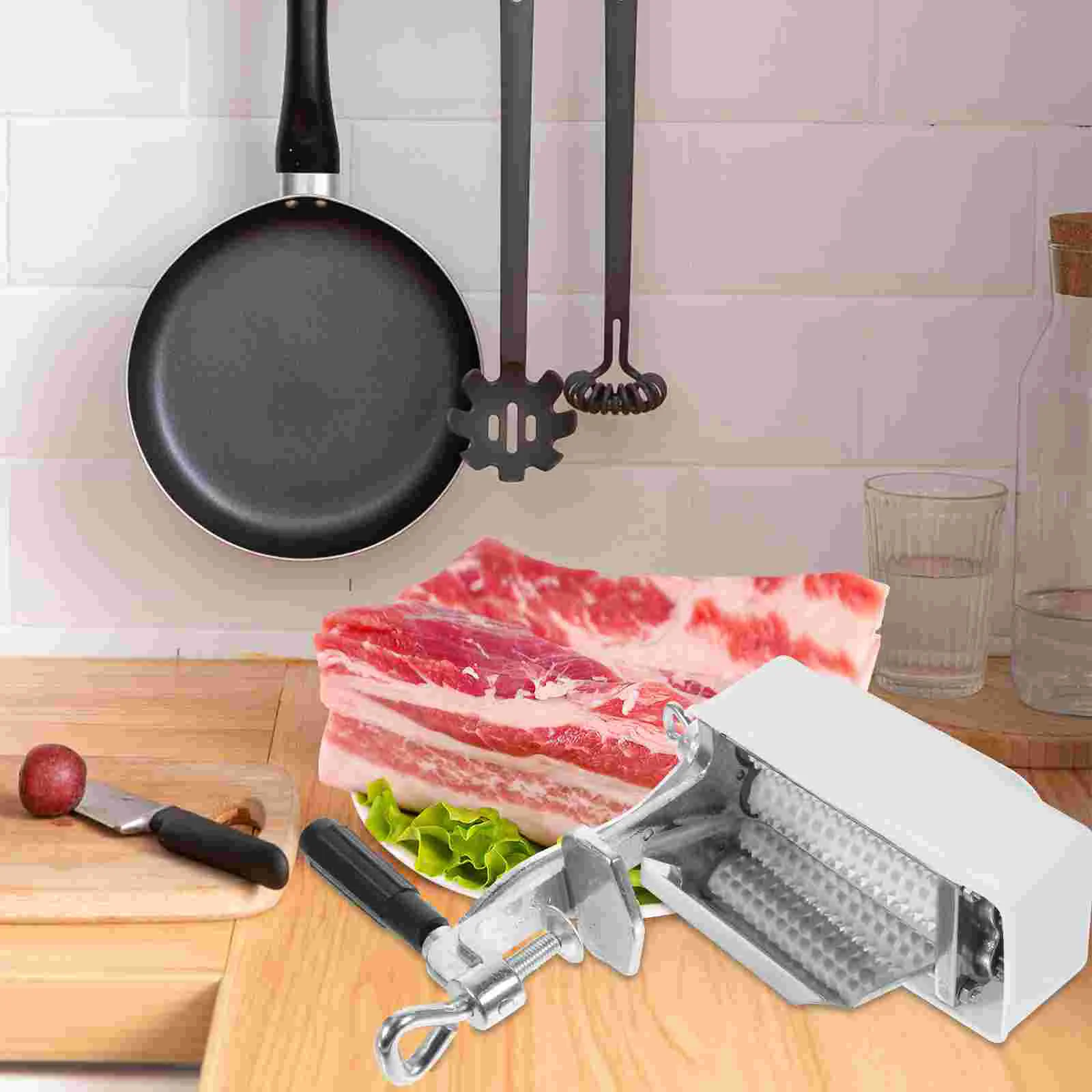 Stainless Steel Meat Tenderizer Professional Steak Cuber Chop Fast Loose Needle Meat Poultry Tool Kitchen Device