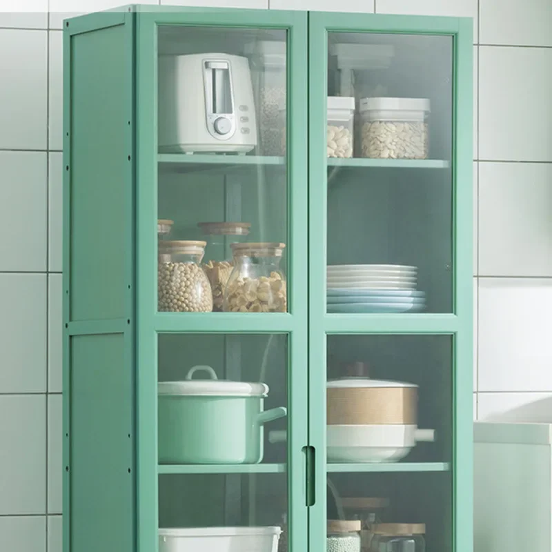 Nanzhu Multifunctional Kitchen Storage Shelf, Transparent Visible Furniture, Beautiful Storage Cabinets for Kitchen