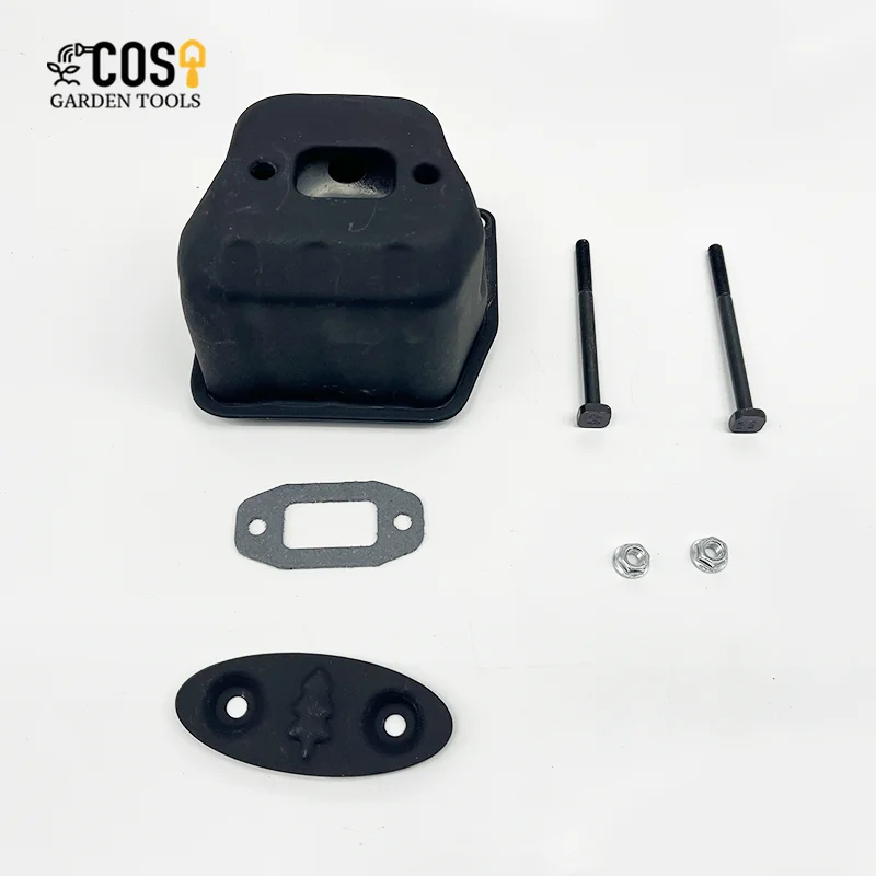 Silenziatore Ricambio Per Motosega 45cc 52cc 58cc – Adatto Per Modelli 4500, 5200, 5800 – Due Fori, Ricambio Diretto