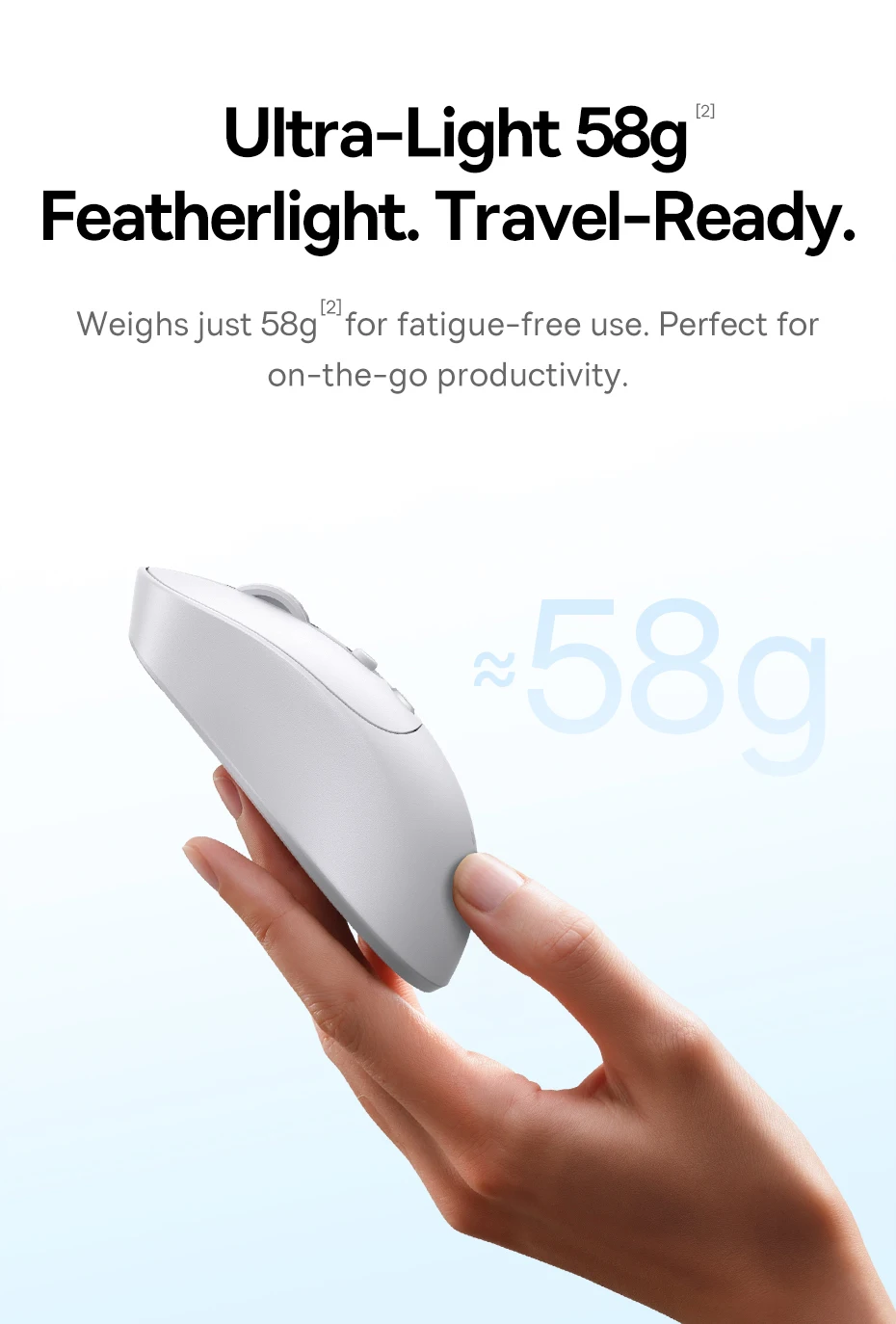 Baseus EM2 Ergonomic Wireless Mouse Bluetooth 5.3 2.4G