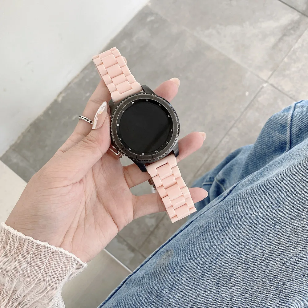 

Ремешок легкий для Huawei Watch 3 GT2, браслет для Samsung Galaxy Watch 4 40/44 мм Classic 3 41/45 мм Gear S2S3 Active 2 Amazfit GTR