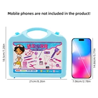 Pretend Play Doctor Set – Kids Doctor Playset Kit Toys – 15PCS Pretend Play Doctor Set with Carry Case & Stethoscope Toy 2