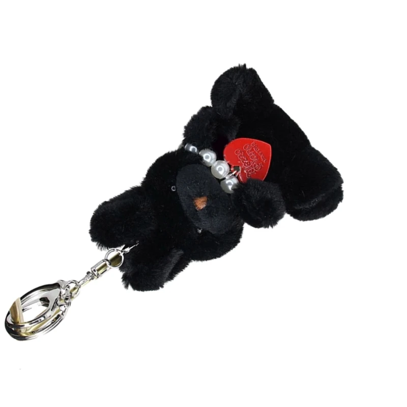 인형 펜던트 키 체인 다채로운 장난감 열쇠 고리 장식 귀여운 작은 토끼 펜던트 열쇠 고리 전화 체인 액세서리 매력