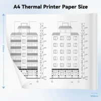 New Mini Printer Paper A4 Thermal Printer Roll Paper For A40 Inkless Printing Paper For Photo Picture PDF Print Transfer Paper 4