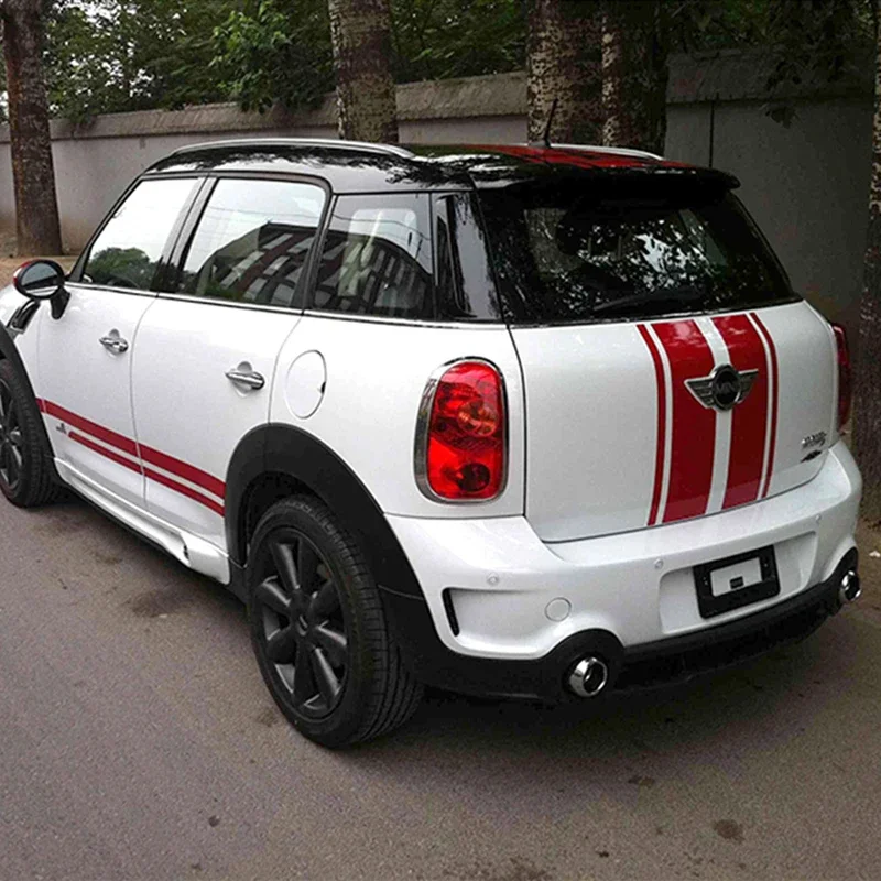 CarRearTrunkDecalStripeBackDoorStickersForMINICooperSR50