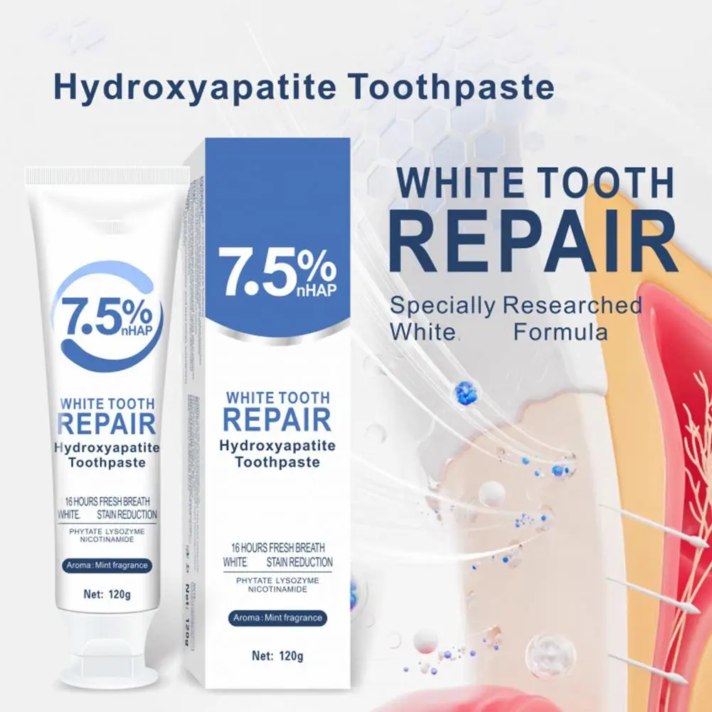 Hydroxyapatite Toothpaste Dental Calculus Remover Improve Bad Breath Prevent Caries Mint Fresh Breath Teeth Whitening