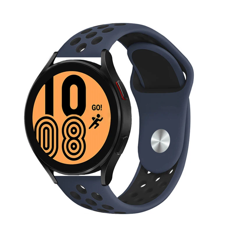 Silicone Smartwatch Band - 20mm/22mm Wide Bracelet Strap