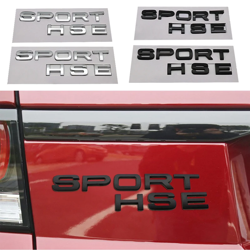 Sport Hse Logo Car Rear Trunk Emblem Badge Stickers Per Land Rover Defender Aurora Discovery Sport Range Rover Evoque L32 Vogue