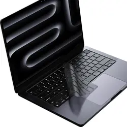 Transparent TPU Keyboard Protector - Waterproof & Dust - Proof US Layout (US Type Black)