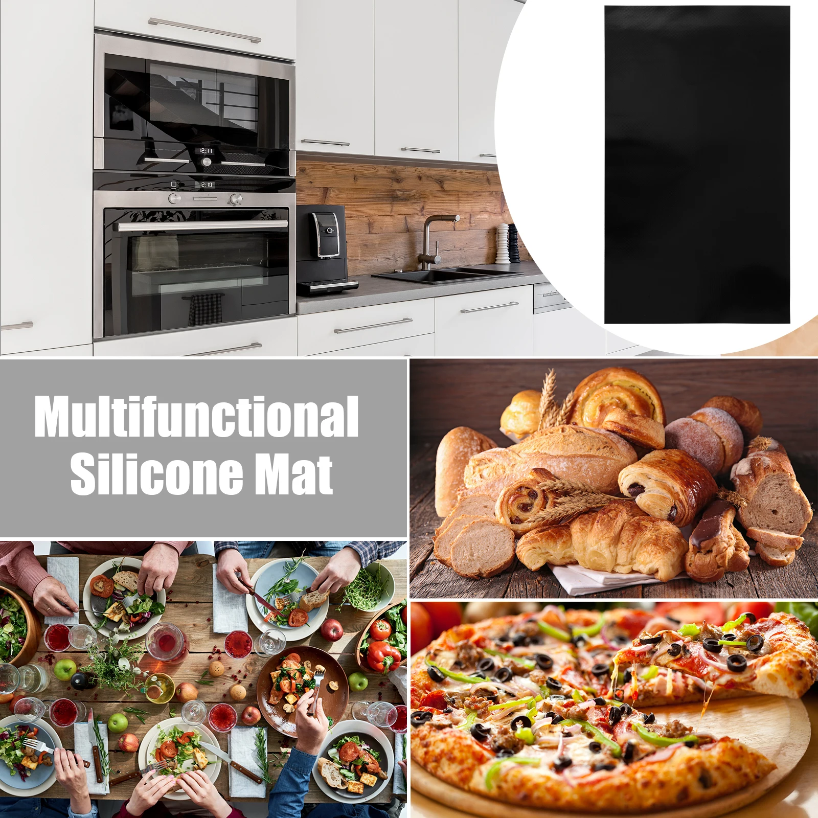 Induction Cooker Cover Silicone Mat Large Nonstick Electric Stove Covers  Mat Multipurpose Stove Top Cover Pad Cooktop Protector