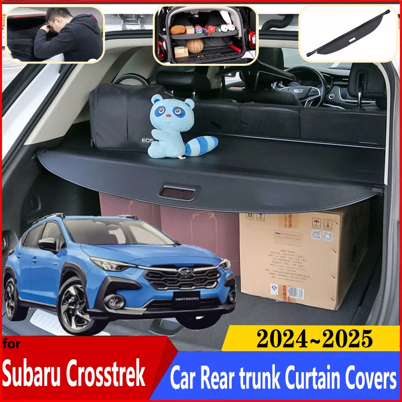 

Car trunk Curtain For Subaru Crosstrek 2024 Accessories 2025 GU Car Trunk Luggage Curtain Cargo Shield Retractable Accessories