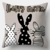 Easter Cartoon Printed Bunny Egg Pillowcase Home Sofa Cushion Cover Bedroom Bedside Pillow Cover 2