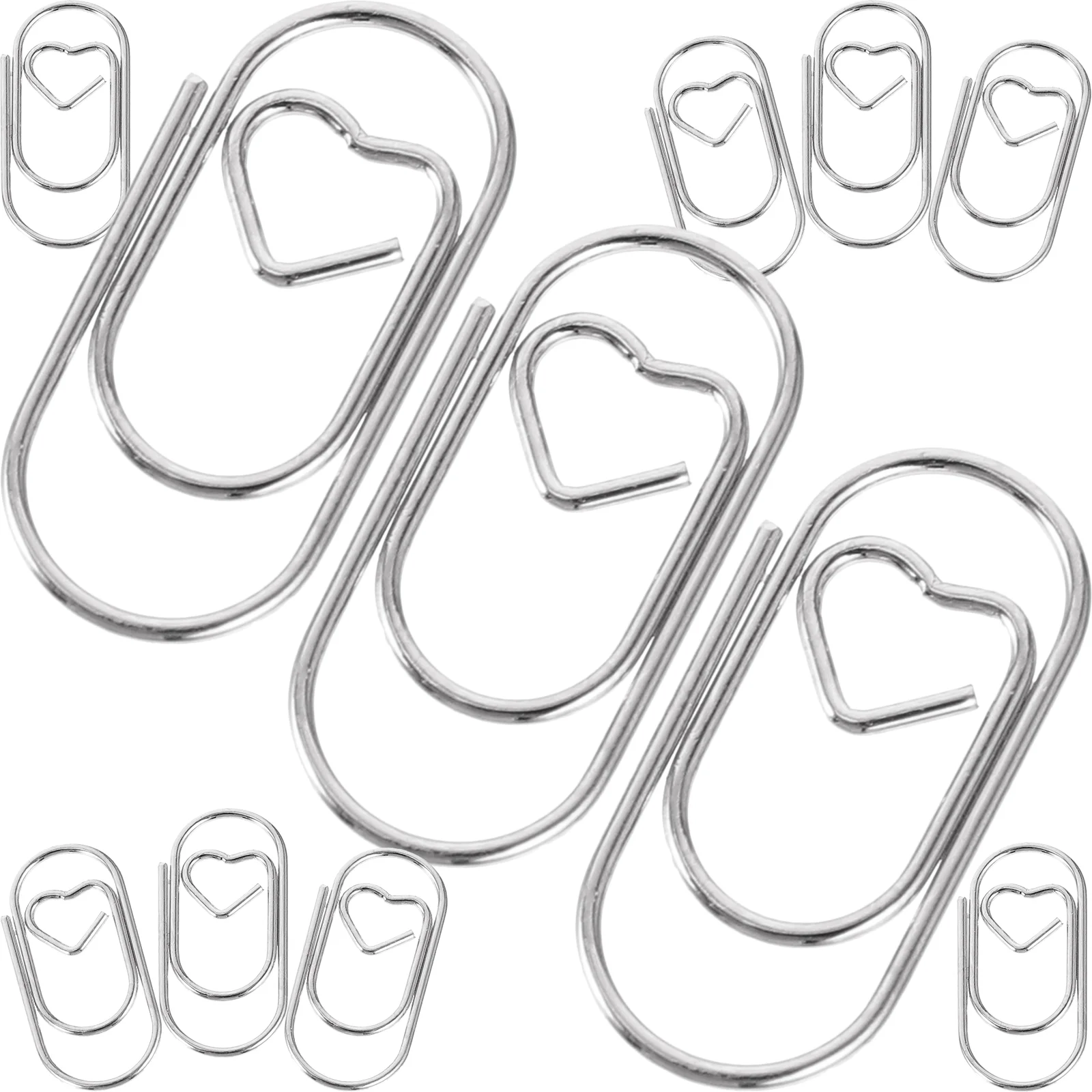 

50 Pcs Creative Special-shaped Pin Paper Clip Small Clips for Document Office Paperclips Folders Variety File Metal