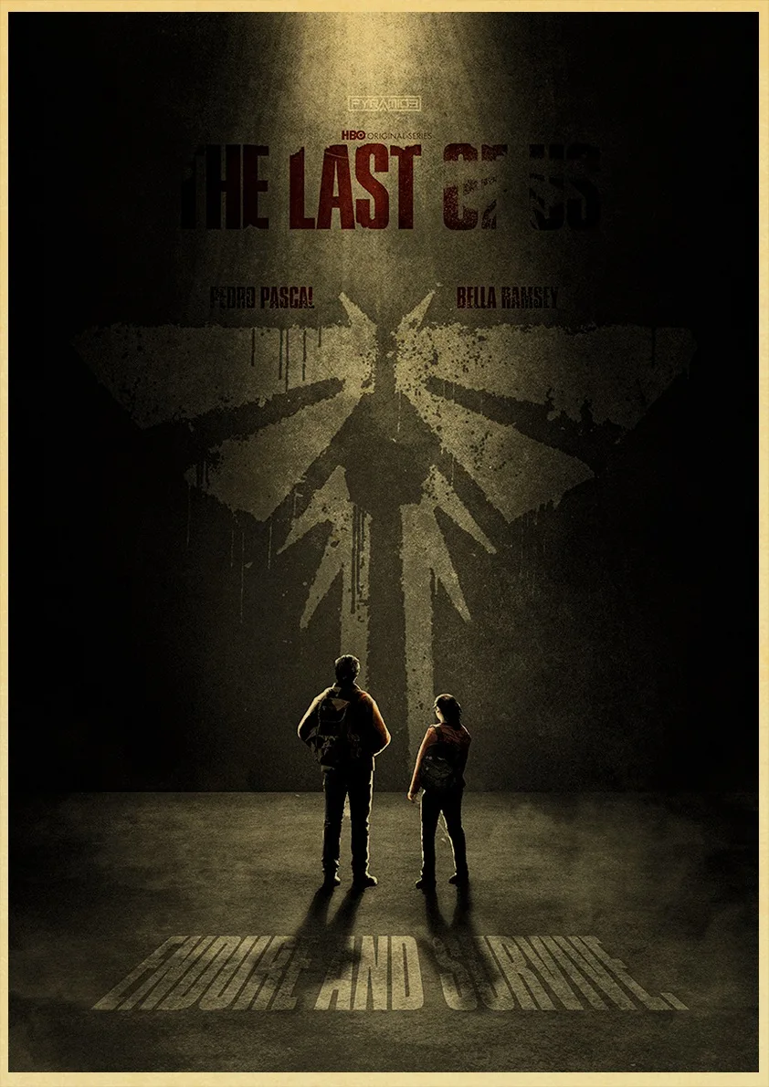 Póster de The Last of Us, juego retro de moda, impresiones en papel Kraft, carteles DIY, decoración vintage para el hogar, bar, cafetería, arte estético, pintura de pared
