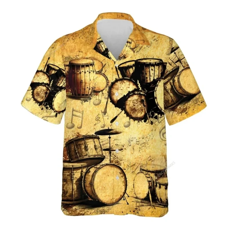 thumbnail image 1 of Camisas hawaianas de moda para hombre, camisetas playeras de manga corta de gran tamaño, ropa informal de playa, ropa formal de verano, 1 of 5