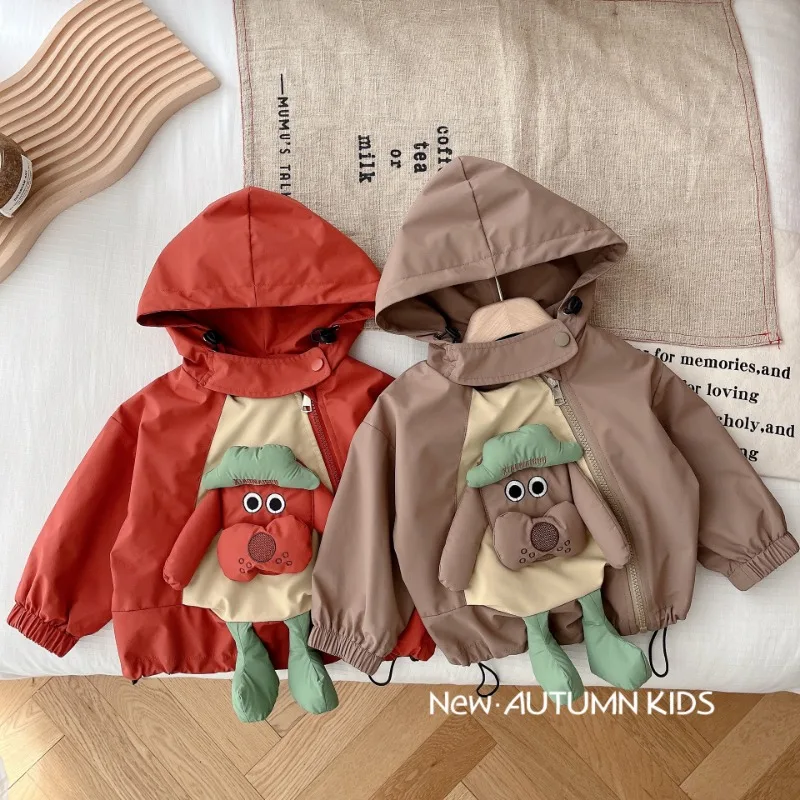 

Children Korean Coat 1-7 Years Old Autumn Boy Cute Artoon Hoodie Baby Autumn Winter Jacket Kids Clothes Hoody