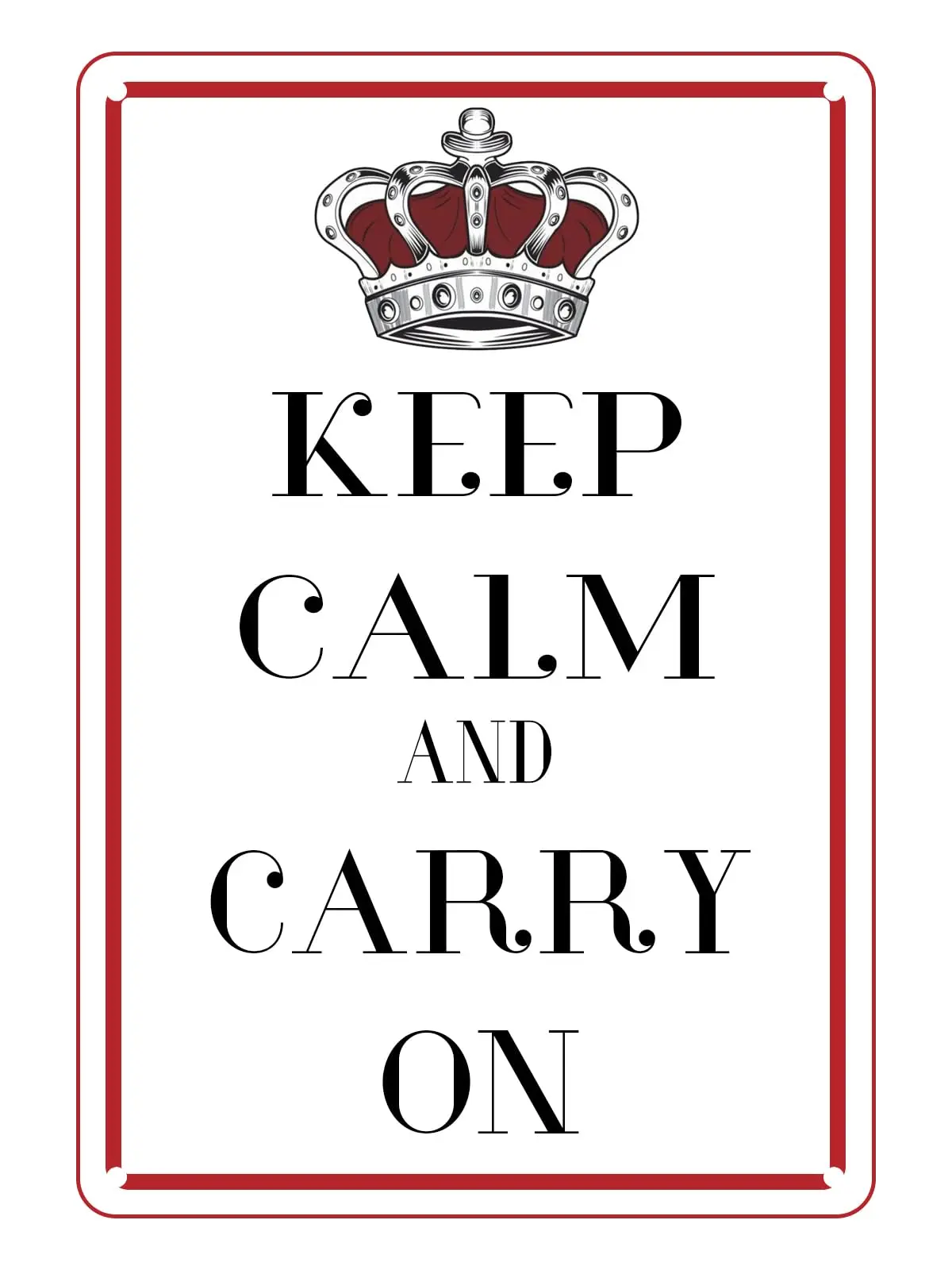 Сохраняйте спокойствие и переносите жестяной знак-классический винтажный металлический жестяной знак, фотоэлемент для дома, офиса, комнаты