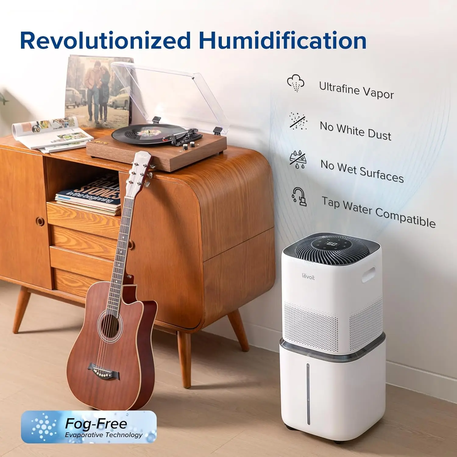 Superior 6000S Smart Evaporative Humidifiers for Home Whole House up to 3000ft², 6 Gal, Last 72-Hour, Premium Filter, Dry 3