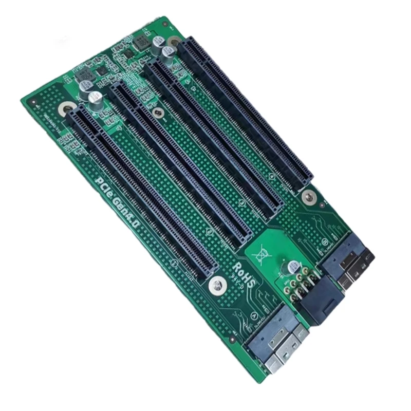 PCIe Adapters Card SFF-8654 8i to PCle x16 Gen4.0 4 Port Extension Card