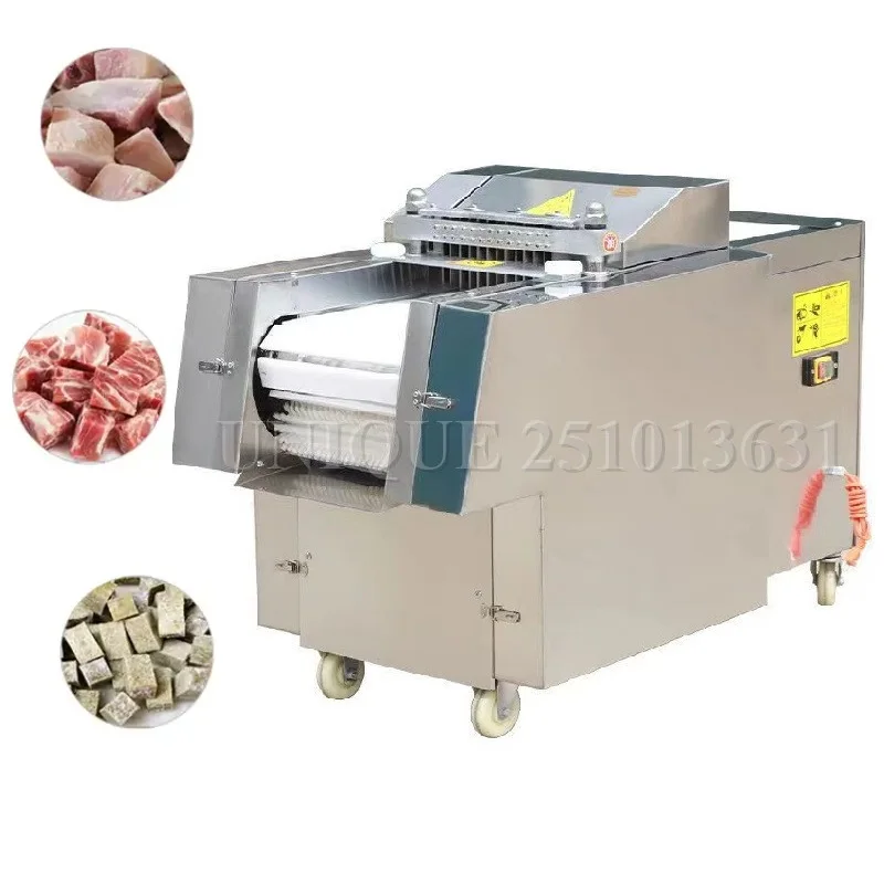 

Commercial Stainless Steel Frozen Chicken Beef Pork Cube Dicing Cutting Machine Meat Bone Dicer Cutter