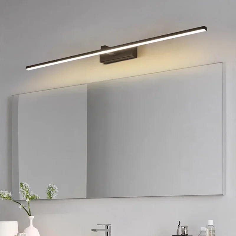 Modern LED Wall Lamp Mirror Decor Lighting 40/60cm Long Strip Light For Bathroom Washroom Kitchen Indoor Led Luminaires Lustre