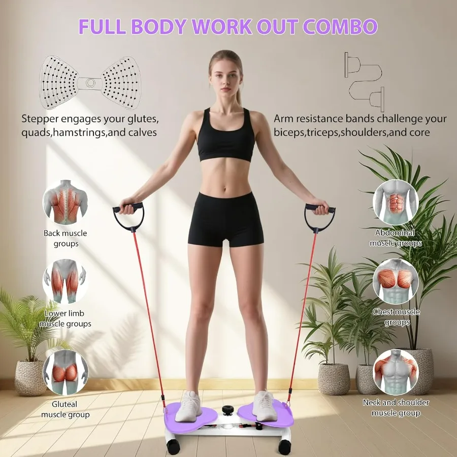 waist twister，waist twisting machine ab twister board with 300 lbs Weight Capacity, Noiseless Fitness Tool Foot Massage, and Cor